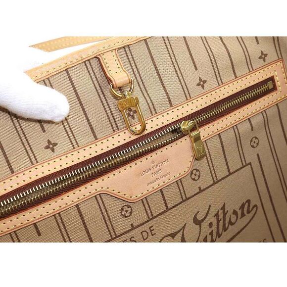 Louis Vuitton Monogram Neverfull GM Tote Bag Brown Gold Hardware - Picture 6 of 8